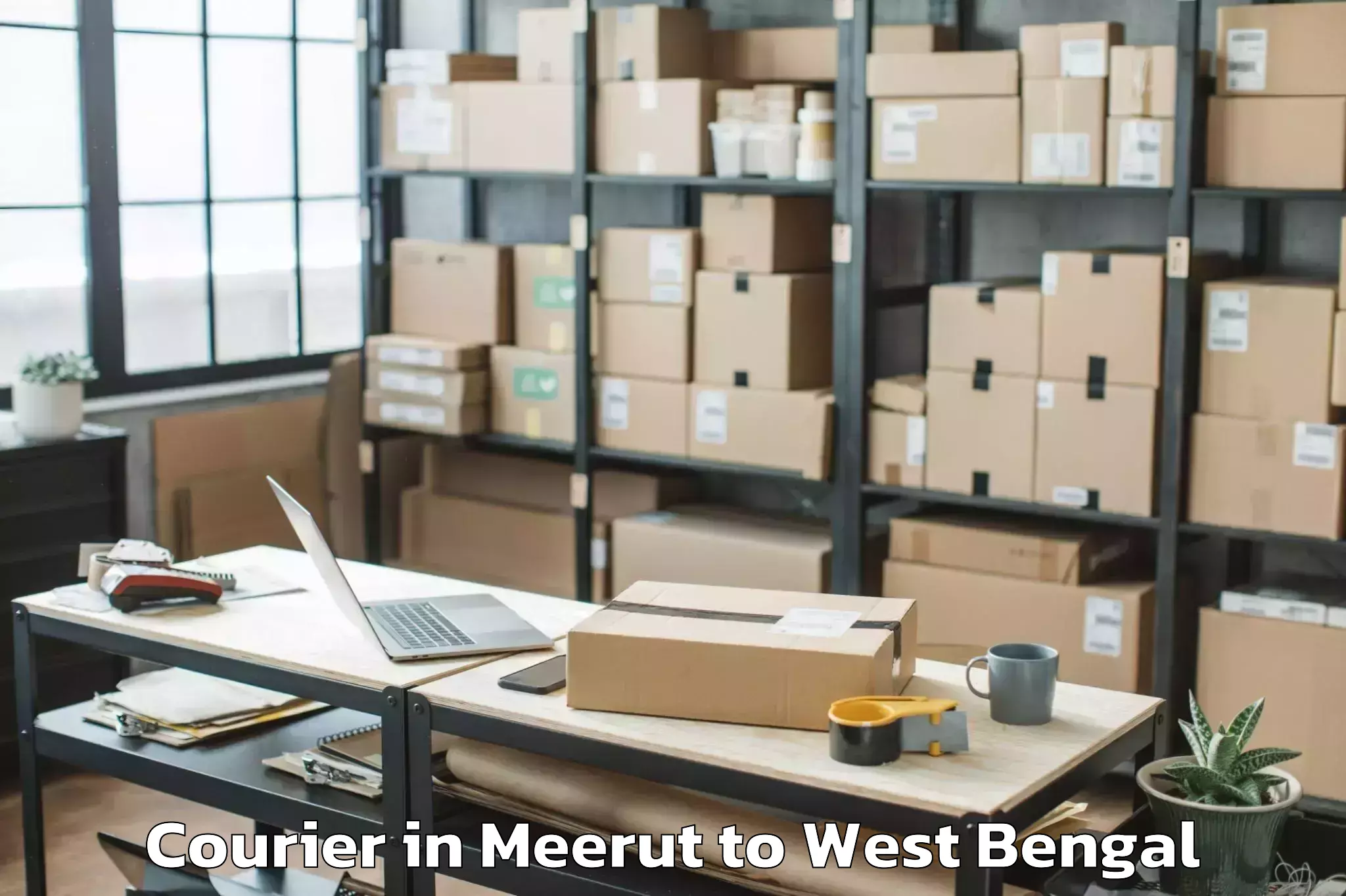 Top Meerut to Hariharpara Courier Available